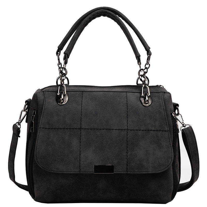Matte Damen-Umhängetaschen, große Kapazität, Matcha-Grün, PU-Leder, Boston-Tasche für Reisehandtaschen