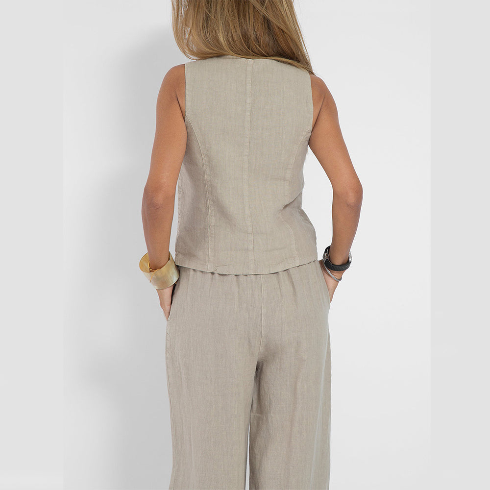 Sleeveless Summer Suit Set