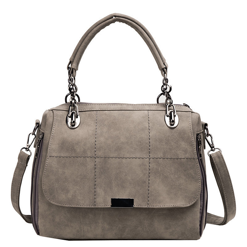 Matte Damen-Umhängetaschen, große Kapazität, Matcha-Grün, PU-Leder, Boston-Tasche für Reisehandtaschen