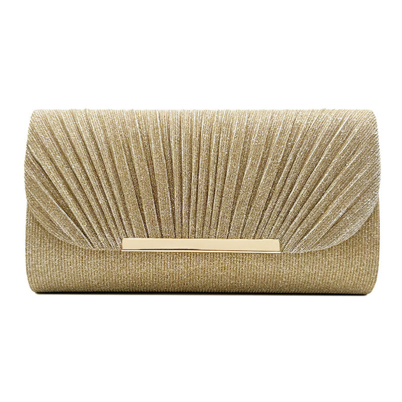 Damen Hardware Edge Party Pattern Feine rosa Clutch