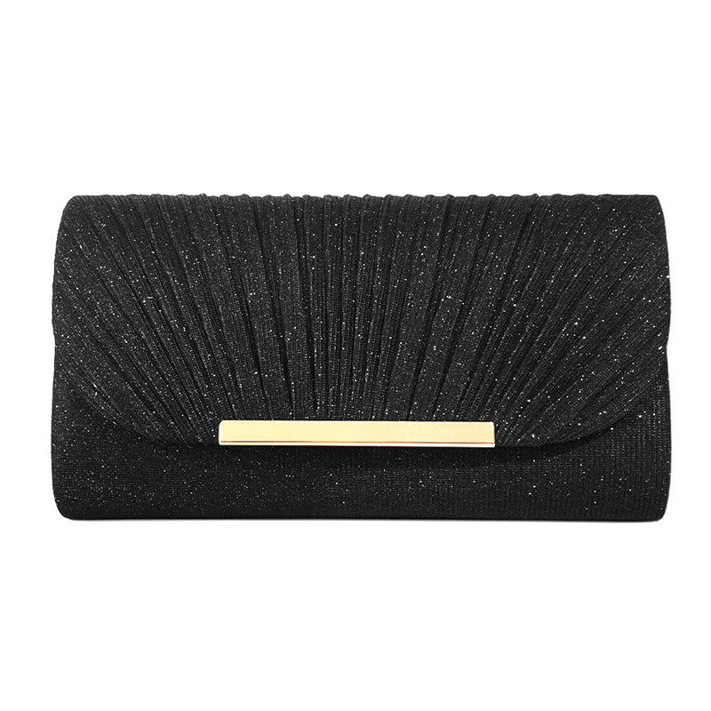 Damen Hardware Edge Party Pattern Feine rosa Clutch