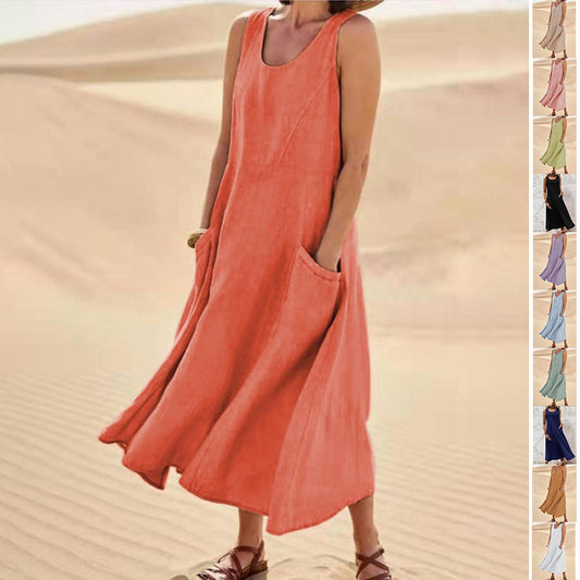 Summer Sleeveless Long Dress