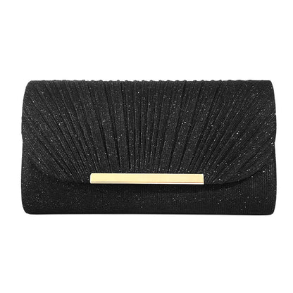 Damen Hardware Edge Party Pattern Feine rosa Clutch